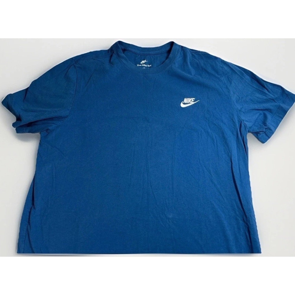 Men's The Nike T-Shirt S Blue Swoosh Swoosh Embroidered(120)